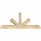 Ekena Millwork Saratoga Rough Sawn Timber Gable Bracket, Douglas Fir, 60"W x 32"H x 4"D x 4"F, 13/12 Pitch GBW060X32X0404SAR00RDF - alternate 4